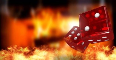 Card game interface showing live dealer feed and betting options